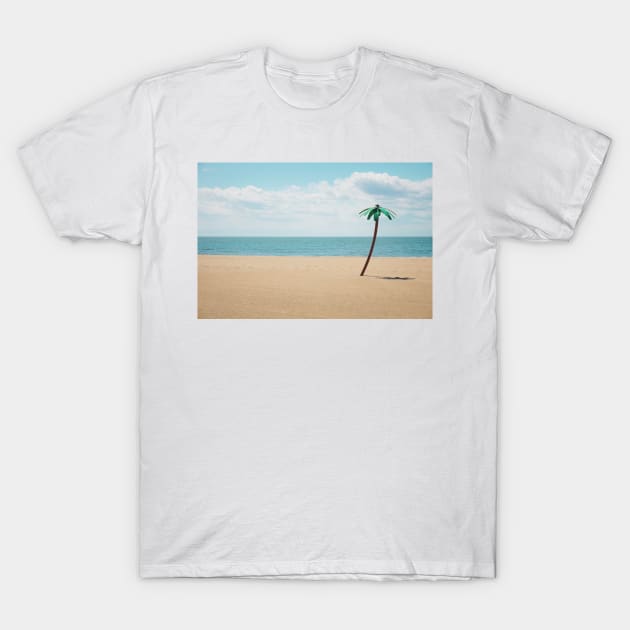 Palm tree on the beach T-Shirt by SeacoastMerch